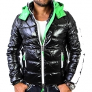 REDBRIDGE BY CIPO & BAXX STEPP GLANZ KAPUZEN WINTER JACKE PULLOVER R-31450 BLACK