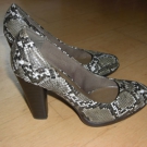 attraktive, modische Pumps, Schlangenlederoptik, Gr. 39, Graceland