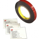 3M VHB 5952F Doppelseitiges Klebeband für Pulverlack + Reinigunstücher D= 1,1mm 