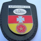Verbandsabzeichen / Brustanhänger  3. PzGrenBtl 212