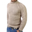 TAZZIO GROBSTRICK WINTER JACKE KAPUZEN PULLOVER PULLI STRICKJACKE 3905 BISON