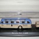 Modellauto Schuco Mercedes Benz  mit Anhänger O 6600 Großes Vitrinenmodell