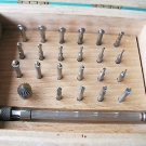 ALTES UHRMACHER WERKZEUGE - ROLLENSENKER - FLACHSENKER