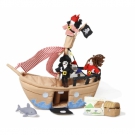 Spielzeug Piratenschiff 9-teilig