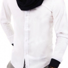 CARISMA Hemd mit Schalkragen Slim Fit Polo Shirt T-Shirt Weiß/Navy/Blau NEU