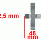 Zubehör für Scheibenbremsbelag, Hinterachse, Opel Omega-B(-Caravan)