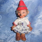 DDR Igel Mecki Puppe Frau 13,5 cm Figur Spielzeug Inselsberg