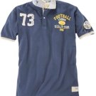 Kurzarmpoloshirt im Football-Design von kitaro in großen Größen bis 8XL