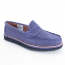 MOKASSIN B C LILA ECHTLEDER GR. 36 NEU DAMEN SCHUHE HALBSCHUHE SLIPPER NEU