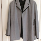 Edler Luxusblazer "Escada", reine Wolle, graumeliert, ein echter Hingucker