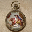 Sammeln & Seltenes, alte sphärische Tischuhr / Uhr, aus Glass & Kupfer