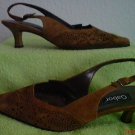 "GABOR" Slingpumps, Wildleder, braun, Gr.37,5 (4)