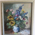 Gemälde Stillleben Blumenstrauß