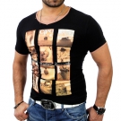 Cipo & Baxx C-5324 Herren V-Neck Western Print T-Shirt Club Hemd Sweatshirt Neu