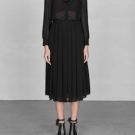 LONG DRESS W/ COLLAR DETAIL