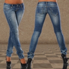 Neu Damen Hüftjeans Hüfthose Röhre Röhrenjeans Slim Fit Jeans Hose Skinny #1108