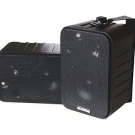 120 Watt Mini-Boxen - 3-Wege LAUTSPRECHER MIT HALTERUNG, schwarz, PAARPREIS