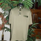 Herrenhemd/Freizeithemd Landhaus Stil Edelweiß Verzierung Kurzarm Gr. 52 NEU