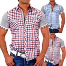 Kickdown Herren Kurzarm Hemd Poloshirt Polo T-Shirt K-009