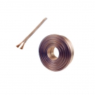 Premium HiFi Lautsprecherkabel 2x 2,5mm² Transparent 15 Meter Rolle