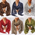 Seide Baumwolle Schal Halstuch Tuch Langschal Stola Halstücher Damenschal Tücher
