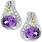 Isady - Caroline Amethyst Citrine - Damen Ohrringe - Ohrstecker - 14 Karat (585)