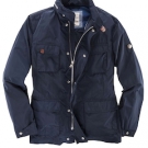 Multifunktionsjacke in Navy mit Kapuze und Taschen von Brax in großen Größen bis 35 bzw.70