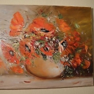 Ölgemälde -  Kornblumen