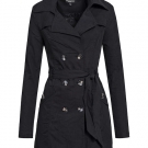 Madonna Damen leichte Übergangs Jacke Trenchcoat Mantel Parka