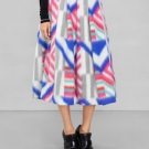 SADIE WILLIAMS FUZZY WOOL MIDI SKIRT