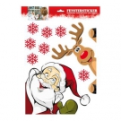 Fenstersticker - Fenstersticker Weihnachtsmann / Rentier
