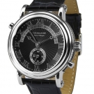 Calvaneo Meisterwerk "PHARON Black" Weiß vergoldete Automatikuhr SEAGULLKALIBER