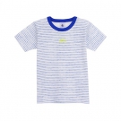 T-SHIRT FÜR JUNGEN AUS BAUMWOLLE MIT ASYMMETRISCHEN STREIFEN