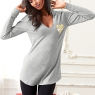 FAUX-FUR HOODED TUNIC