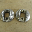 MERCEDES BENZ 190 SL 300SL COUPE CABRIO PONTON CHROMROSETTE TÜRÖFFNER INNEN SATZ