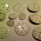  alte Zifferblätter für Taschenuhren