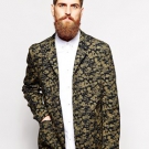 Farah Vintage – Blazer mit Farbklecksdesign