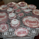 Essservice Johnson Bros Coaching Scenes 12 Personen rot 70 Teile