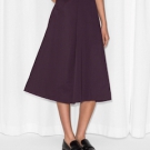 PLEAT-DETAIL MIDI SKIRT