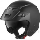 Jethelm Motorradhelm Helm Rollerhelm XS S M L XL mit Sonnenblende mattschwarz