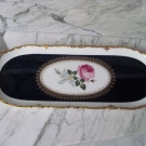 Signierte, wunderschöne Reichenbacher Kobalt Presentierschale