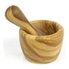 Berard 90080 Mörser und Stößel, klein, Olivenholz