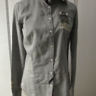 Soccx Bluse in grau Größe M nagelneu mit Etikett und Ersatzknöpfe