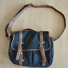Super Schnäppchen!!! Herrentasche Stoff blau