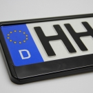 2 Stück Kennzeichenhalterung Kennzeichenhalter Kennzeichenrahmen schwarz Neu