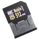 Route 66 MMC mobile Speicherkarte 512 MB für Handys Nokia Siemens Samsung...