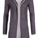 SUBLEVEL by Authentic Style Herren Sweat Strick-Jacke Mantel Langarm Schwarz