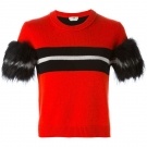 Oberteil mit Streifen aus Kaschmir