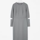 CUT-OUT SLEEVE FITTED DRESS