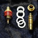 WBT Midline Cinch buchse WBT 0244 -2 Stk! (1rot/ 1weiss)